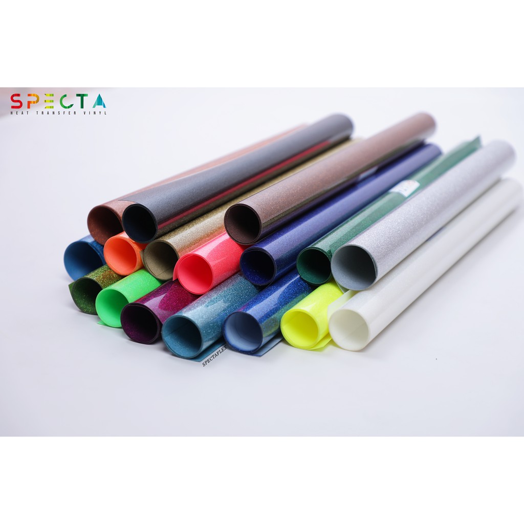 Jual SPECTAFLEX POLYFLEX KOREA GLITTER ORIGINAL HTV VINYL - GLITTER ...