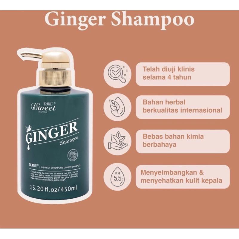 Jual Promo Harga Shampoo O Sweet Ginger Singapore Original Isi 450ml