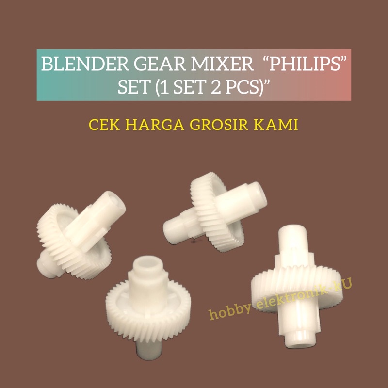 Jual BLENDER GEAR MIXER PHILIPS SET (1 SET 2 PCS) | Shopee Indonesia