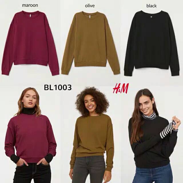 H&m basic sweatshirt online