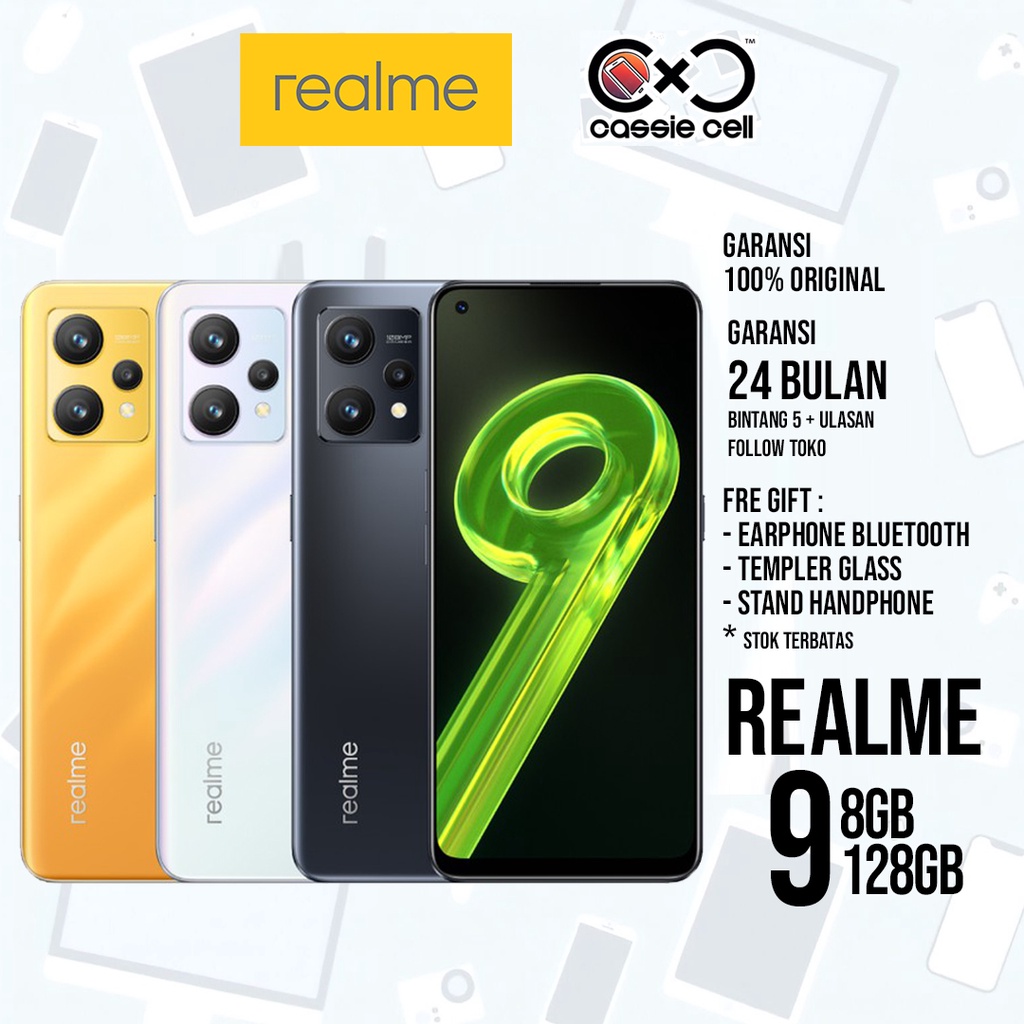 Jual Realme 9 4G 8-128 GB ( 108MP ProLight Camera, 90Hz AMOLED Display ...