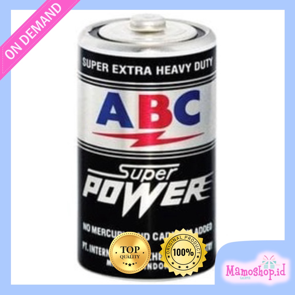 Jual Baterai Battery Batere ABC Super Power Tipe D Jumbo R20 isi 1 buah ...