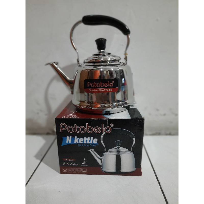 Jual Teko bunyi / whistling kettle Potobelo N 20 ( 2 Liter ) Shopee