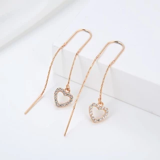 HYL JEWELRY COD Anting Titaniun  Korea Earrings Emas Jumbai Berlian Murah Giwang Tindik Perhiasan 33e