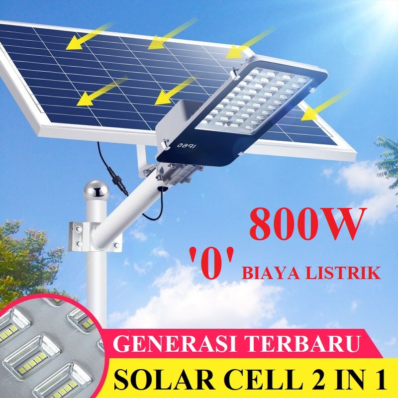 Jual LAMPU JALAN SOROT 600watt 600w Lampu Pju Solar Panel 2 In 1 600w ...