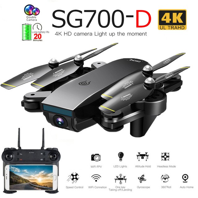 Kit Pièces Rechange Drone SG700 - Hélices, Bras Pliables, Anneaux Protection - Compatible SG700S SG700D - Pour Réparation Et Upgrade