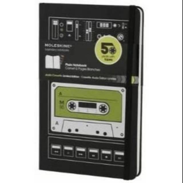 Jual Moleskine Plain Notebook Audio Cassette Limited Edition Shopee