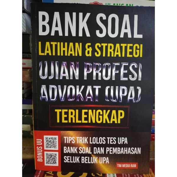 Jual Buku BANK SOAL LATIHAN DAN STRATEGI UJIAN PROFESI ADVOKAT ...