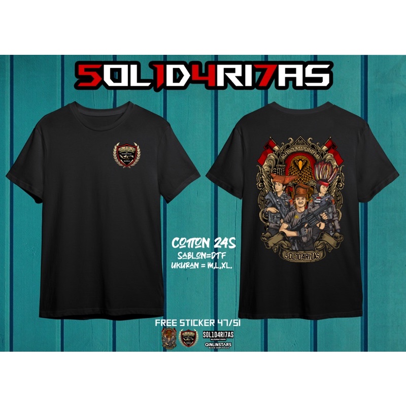 Jual Kaos Solidaritas nusantara/Kaos 4751 Cotton combed 24s | Shopee