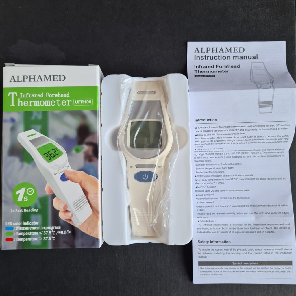 Jual READYSTOCK Termometer ALPHAMED Noncontact Infrared Thermometer