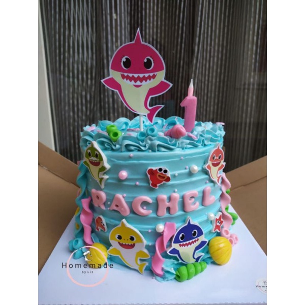 Jual Kue Ulang Tahun Baby Shark diameter 15cm | Shopee Indonesia