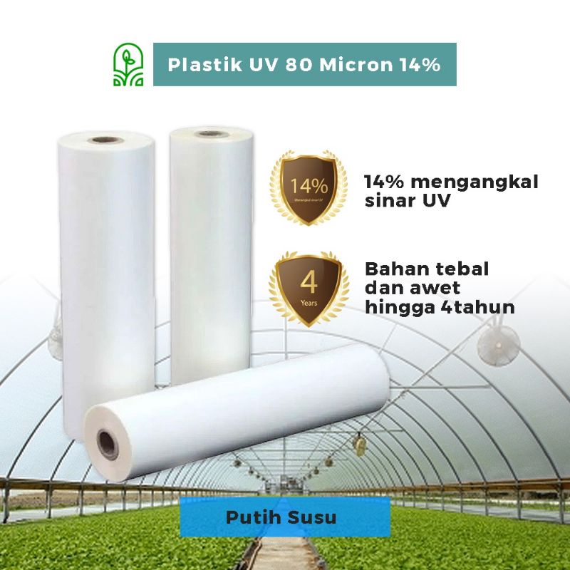 Jual Plastik Ultra Violet Uv Pe Green House 08mm Lebar 3 Meter X Panjang 5 Meter Shopee Indonesia