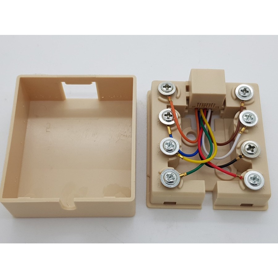 Jual Roset RJ45 ( 8 Pin ) 1 Lubang | Shopee Indonesia