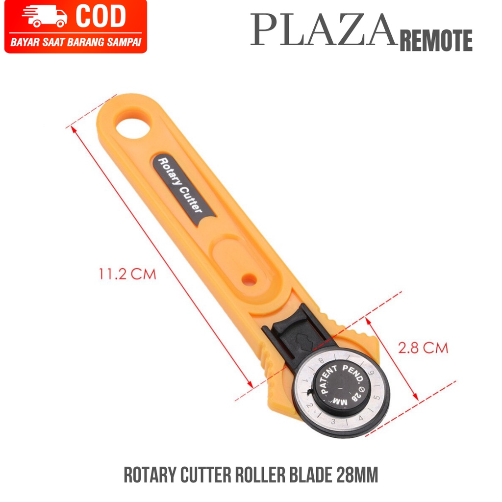 Jual ALAT POTONG PUTAR CUTTER KAIN KERTAS 360 DERAJAT Rotary Cutter ...