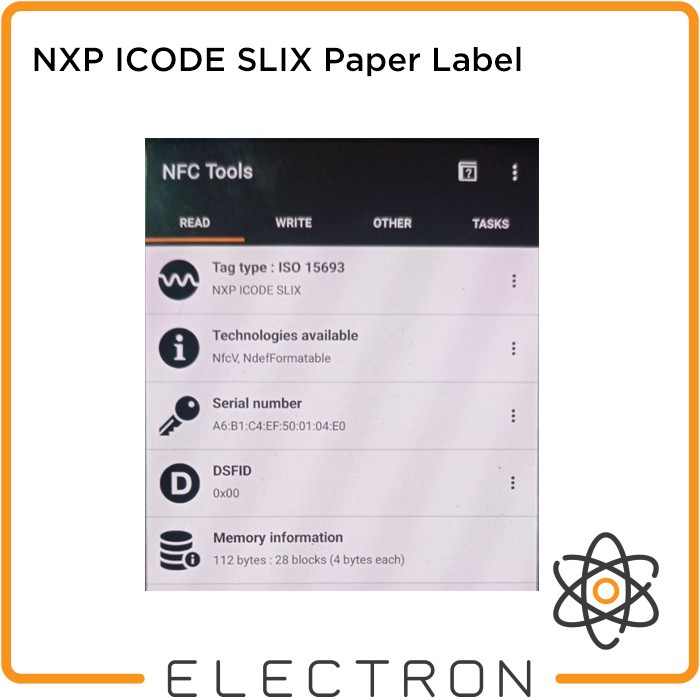 Jual NXP ICODE SLIX Paper Label NFC RFID 13.56MHz ISO15693 ICODEX ...
