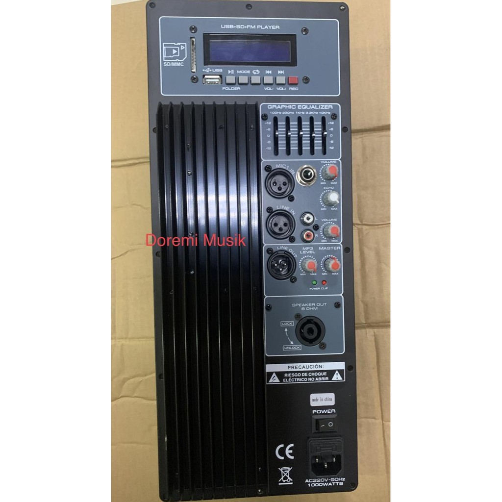 Jual power kit speaker aktif 12 inch 15 inch audio seven original 1000