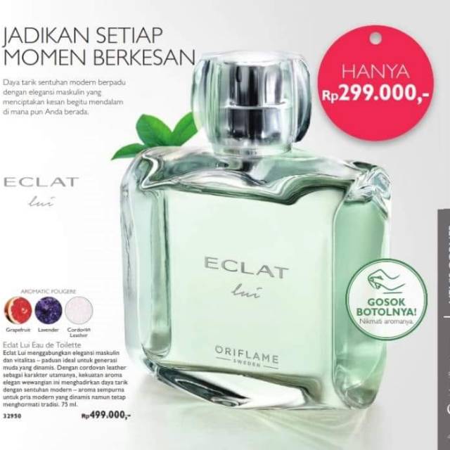 Jual Eclat Lui Eau de Toilette Shopee Indonesia