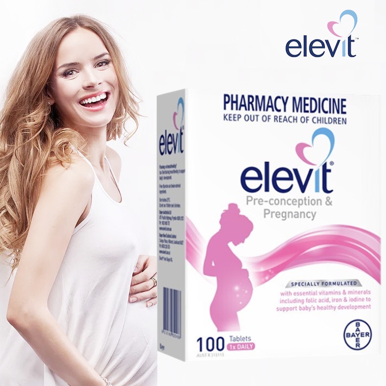 Jual Elevit Preconception & Pregnancy with Iodine 100 tablets (Kemasan Baru) Shopee Indonesia