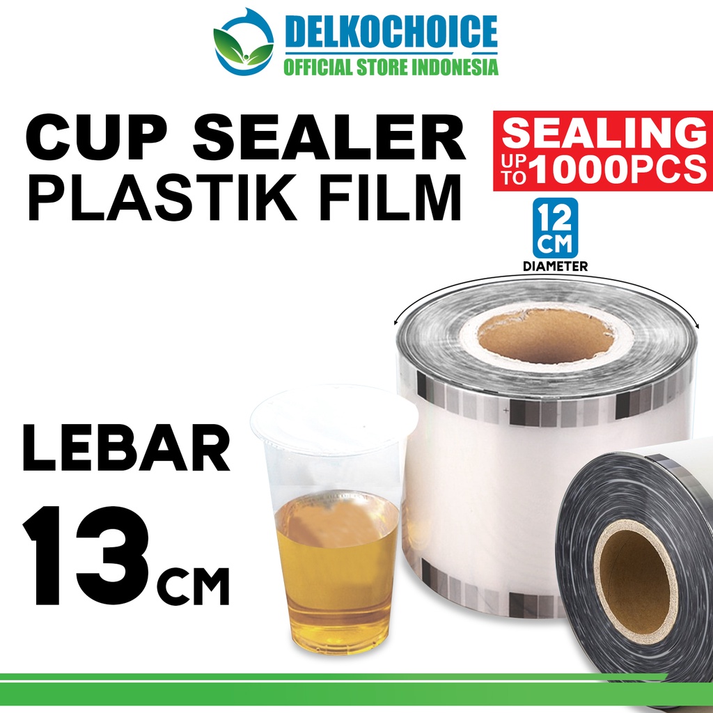 Jual Plastik Lid Cup Sealer Tutup Gelas Plastik Roll Seal Cup 1000pcs Gelas Delkochoice Shopee 9008