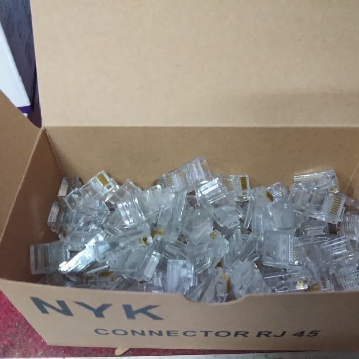 Jual Connector Rj45 NYK isi 100pcs - Konektor Rj 45 isi 100pcs NYK ...
