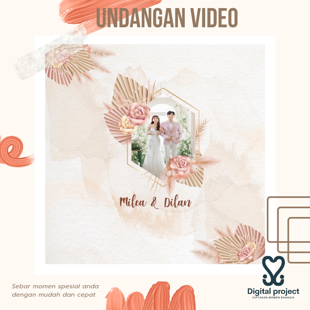 Jual Undangan Pernikahan Digital Vidio | Digital Undangan Video ...