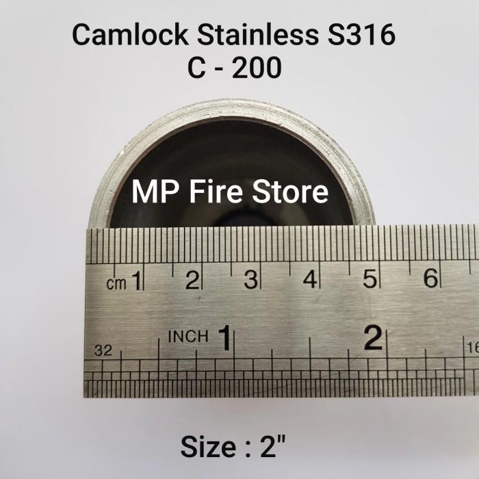 Jual Camlock Stainless SS 316 Type C 200 2