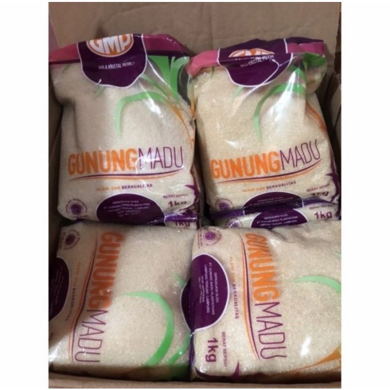Jual GULA PASIR GMP 1KG | GULA PASIR ECER | GULA KEMASAN | Shopee Indonesia