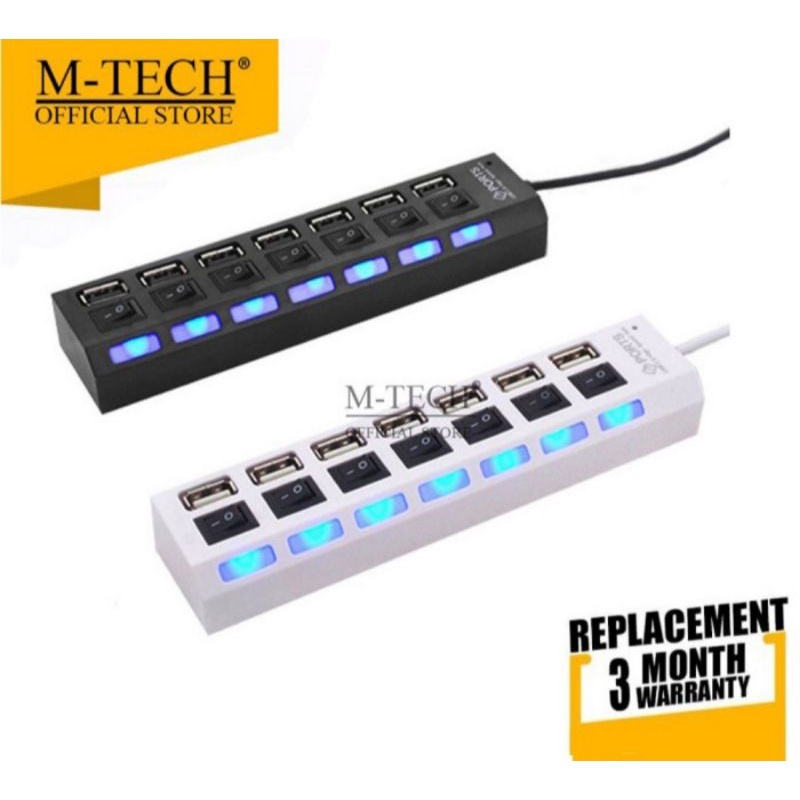 Jual M-Tech Usb Hub 7port On/of Saklar original | Shopee Indonesia