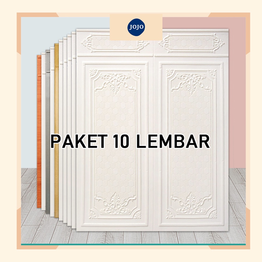 Jual [cod] Paket 10 Lembar Wallpaper Foam 3d Seri M Motif 70 X 90 Cm Wallfoam Dinding Motif