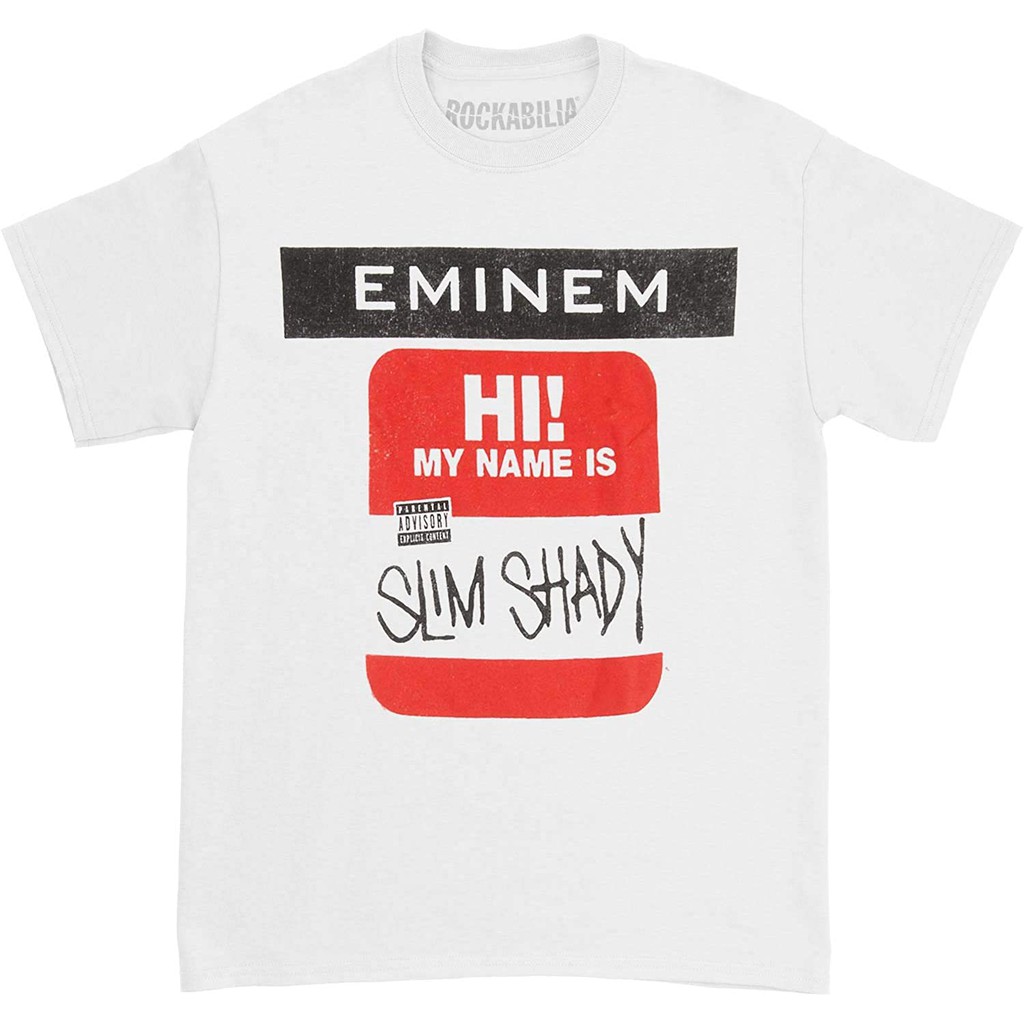 Jual Baju Kaos Eminem Mens Slim Shady Sticker T Shirt Shopee Indonesia 