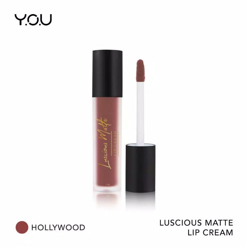 Jual YOU Basic Collection Luscious Matte Lip Cream Hollywood EXP 07/ ...