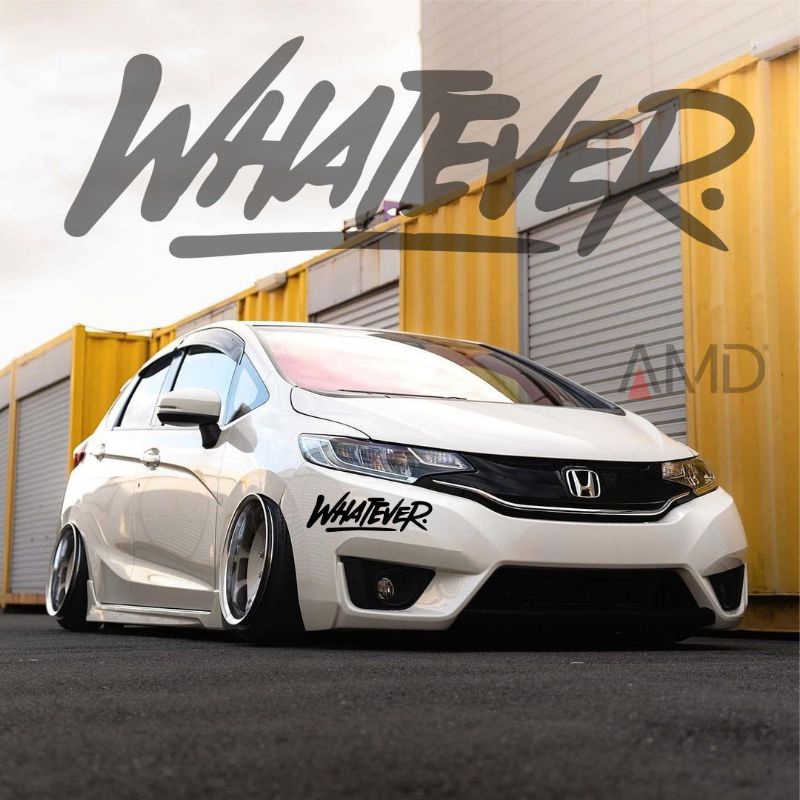Jual Stiker mobil Cutting sticker WHATEVER motor sepeda laptop | Shopee ...