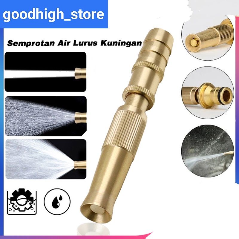 Jual Kepala Semprotan Air Lurus Kuningan Nozzle Spray Shopee Indonesia