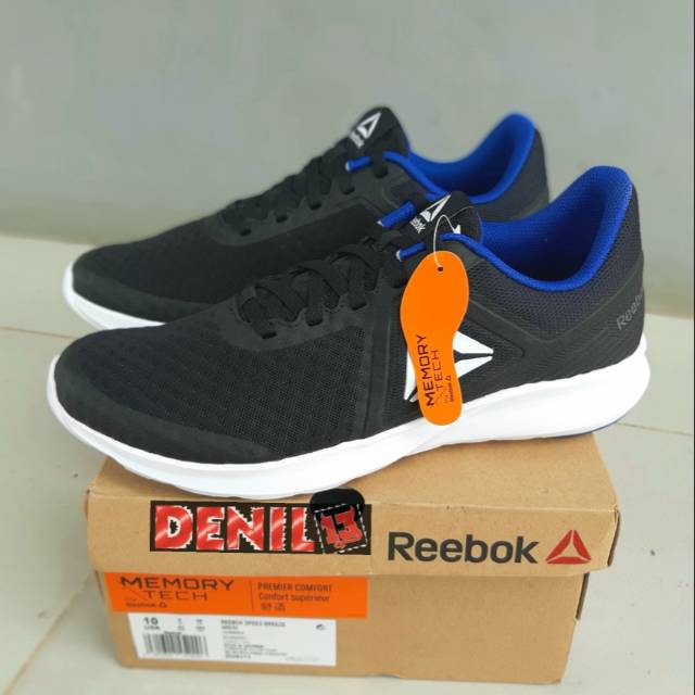 Jual Depatu Running Pria Reebok Speed Breeze Hitam DV5171 Original