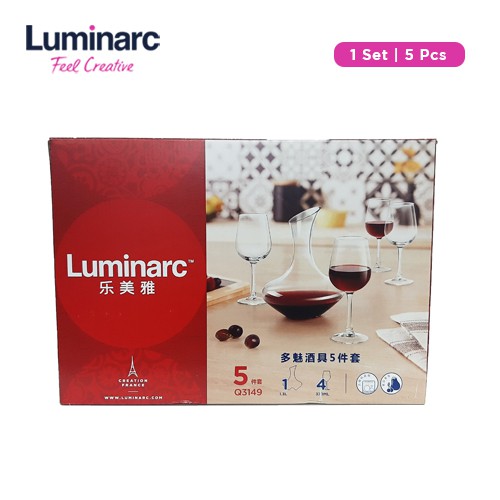 Jual Luminarc Set Decanter Dome 5pcs Shopee Indonesia