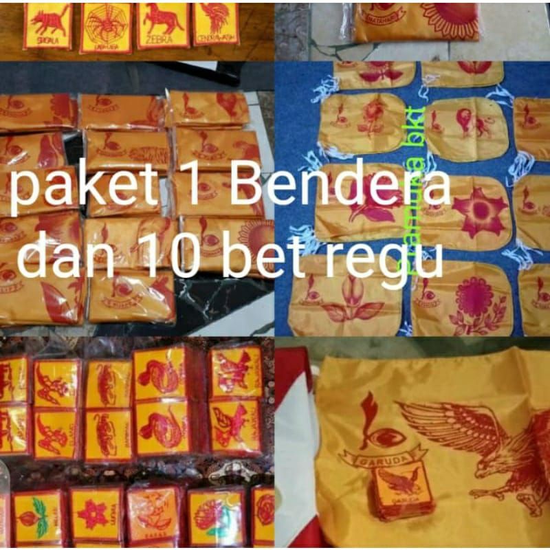 Jual Bendera Regu Bet Regu Bordir Paket 1 Bendera Dan 10 Bet Bordir