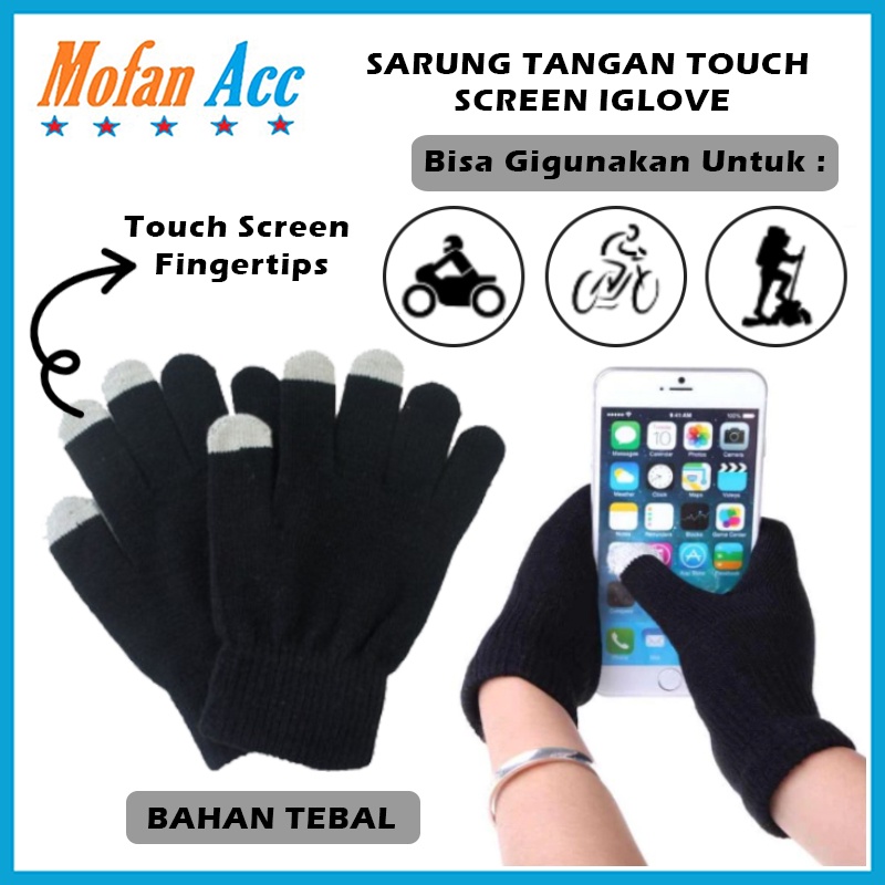 Jual Iglove Sarung Tangan I Glove Touch Screen Gloves Motor Gojek Hp