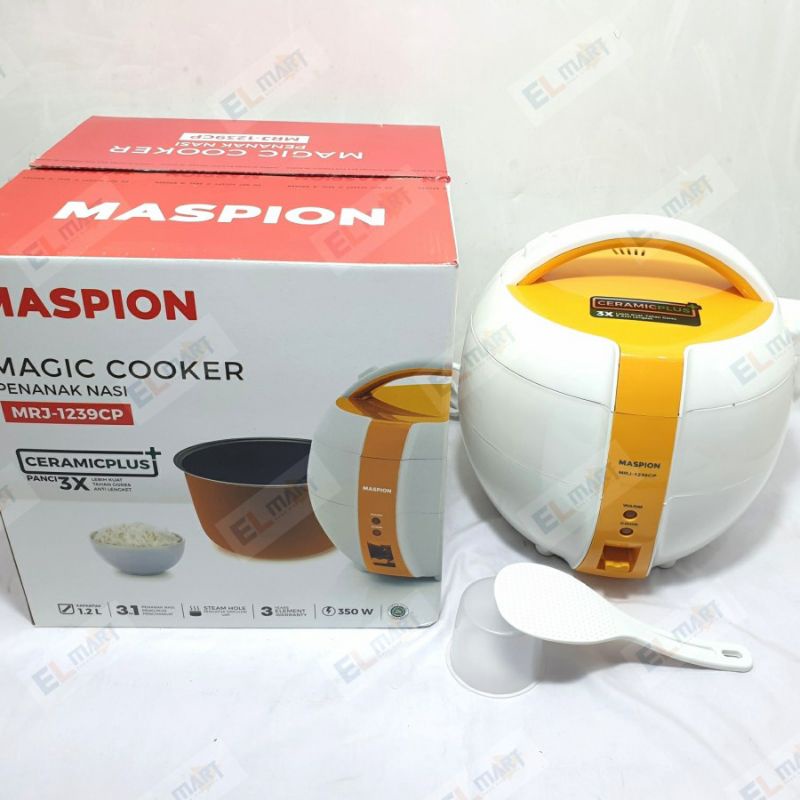 Jual MASPION RICE COOKER 1,2 LITER CERAMIC PLUS / MAGIC COM MASPION 1