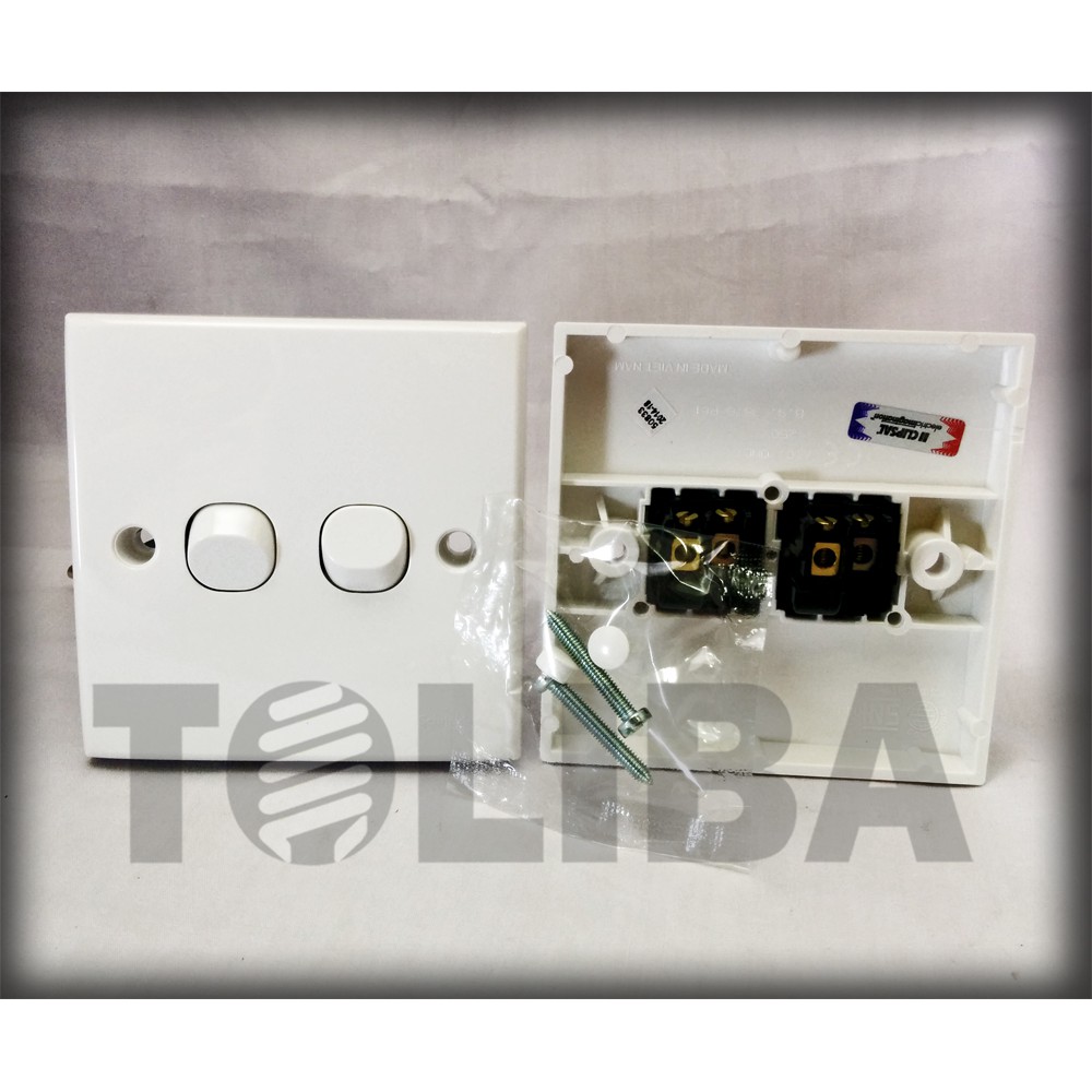 Jual saklar seri double schneider clipsal saklar 2 on off type s ...