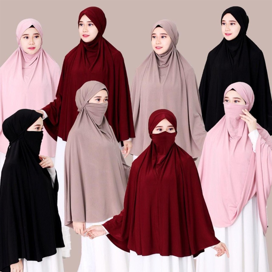 Jual New Jilbab Hijab Kerudung Bergo Instan French Khimar Cadar Madinah Niqob Syari Jumbo