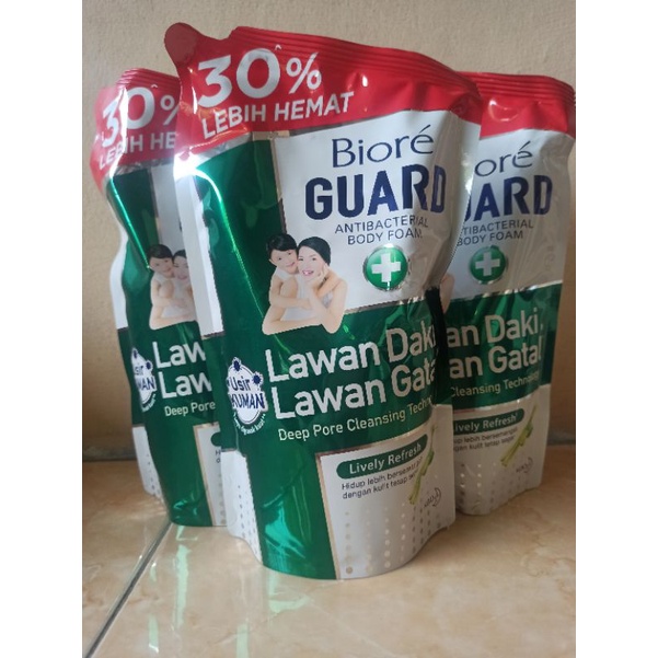 Jual Biore Guard Body Foam Sabun Mandi Hijau Lively Refresh 800ml