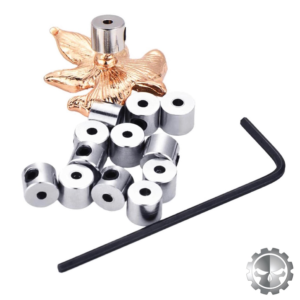 Jual 10pcs 5mm Length Brass Pin Keepers Locking Pin Back Savers + Tool ...