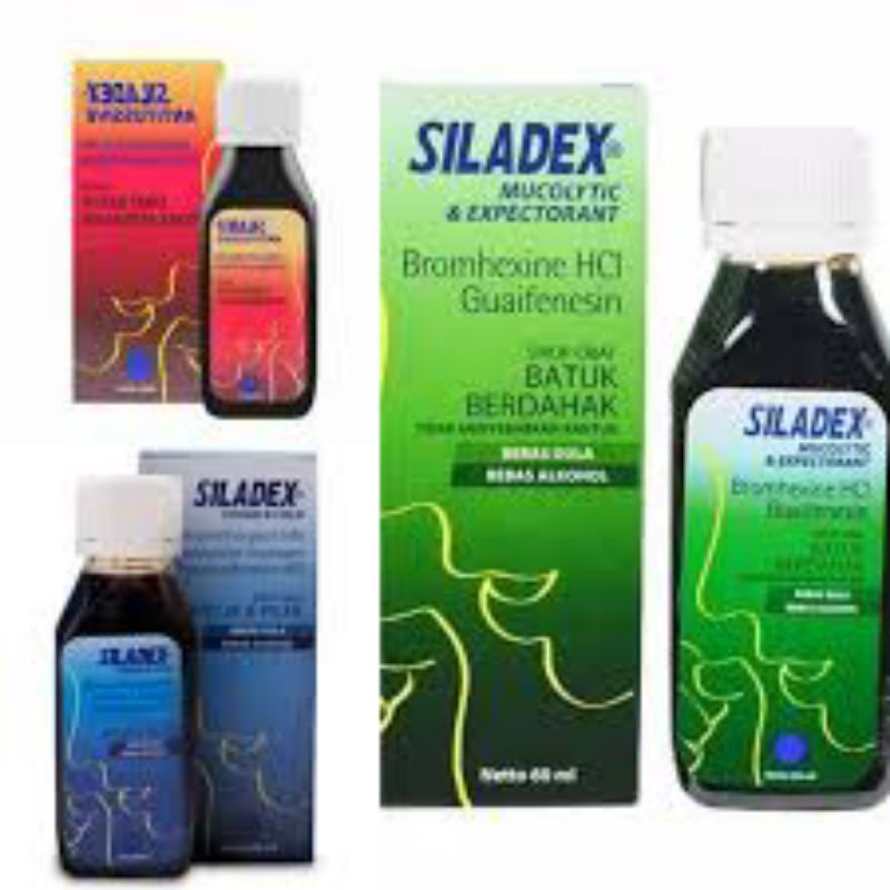 Jual Siladex Obat Batuk Sirup 60 100ml Biru Ungu Kuning Merah