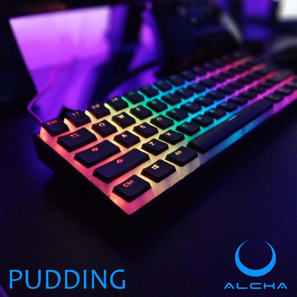 Jual ALCHA KEYCAPS PUDDING / PUDING DOUBLE SHOT BACKLIT OEM PROFILE ...