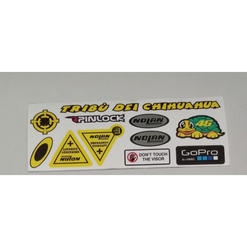 Jual Sticker stiker visor helm Nolan | Shopee Indonesia