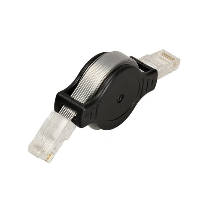 Jual Kabel LAN RJ45 Cable 1m Meter Retractable Tarik Panjang CAT 5e ...