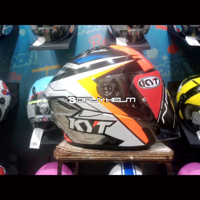 Jual HELM KYT NFJ SIMONE CORSI DOUBLE VISOR HALF FACE Shopee