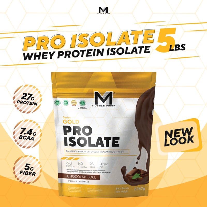 Jual M1 Pro Isolate Gold Series Whey Protein Isolate 5lbs 5 lb (untuk ...