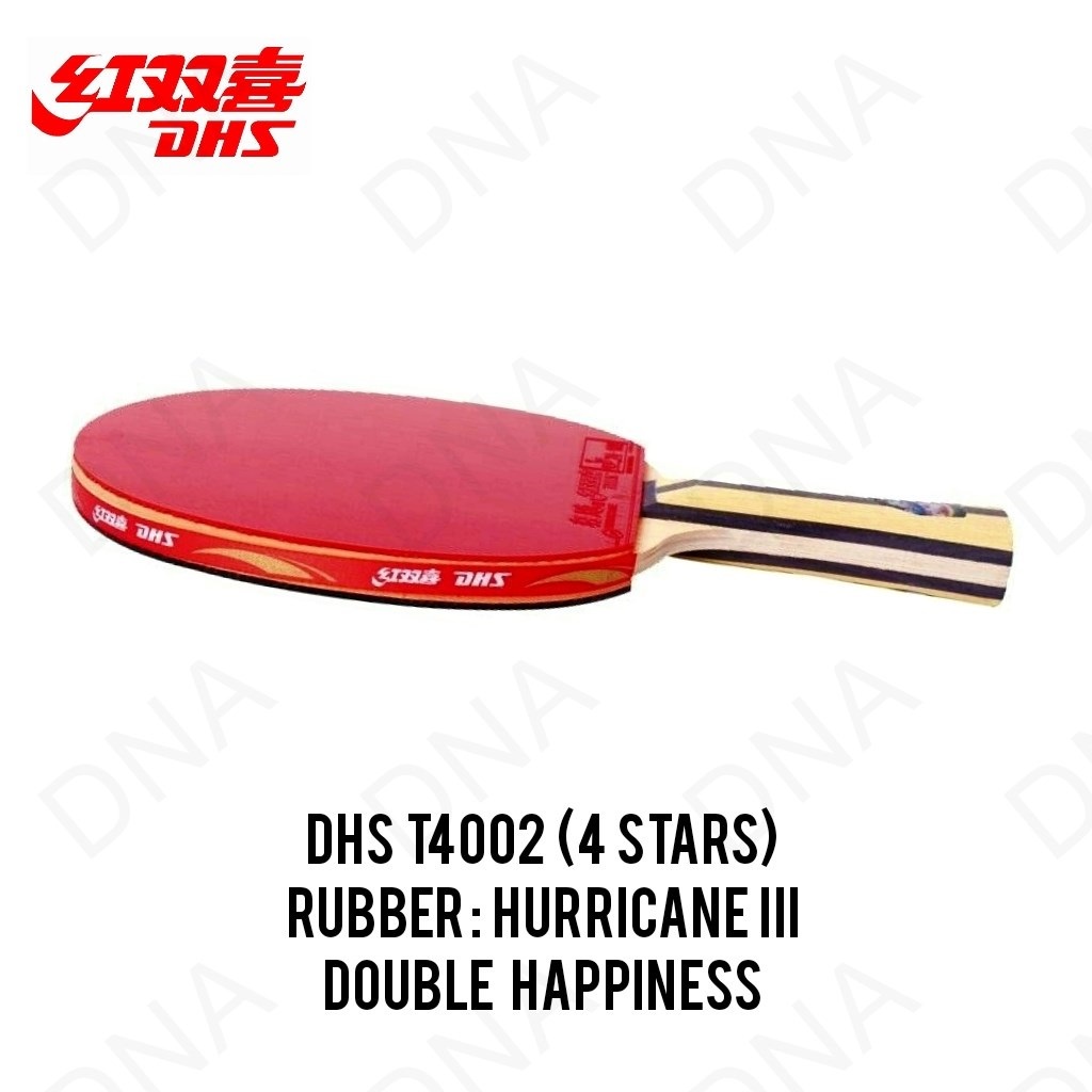 Jual Table Tennis Racket DHS 4002 / Bat Tenis Meja DHS T4002 - ORIGINAL ...
