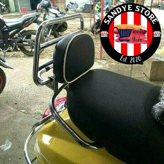 Jual Backrack/Back Rack/Sandaran Jok Motor Vespa Matic dan Vespa